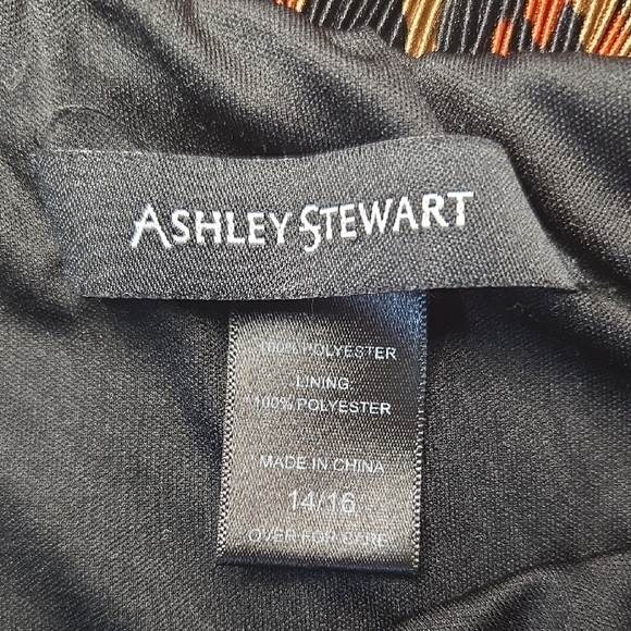 Ashley Stewart Animal Print Pencil Skirt - Black and Orange Size 14/16 - Picture 7 of 8